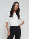 L'agence Saundra Jersey Tee In White