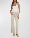 L Agence Scottie Wide-leg Jean In Biscuit