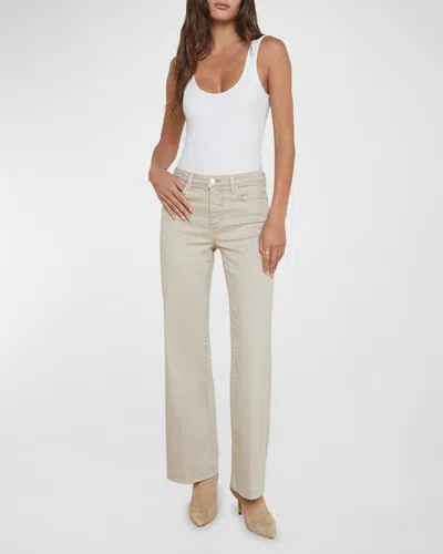 L AGENCE SCOTTIE HIGH-RISE WIDE-LEG JEANS