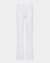 L Agence Nolan High Rise Patchpocket Wide Leg In Blanc