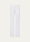 L Agence Scottie High-rise Wide-leg Jeans In Blanc