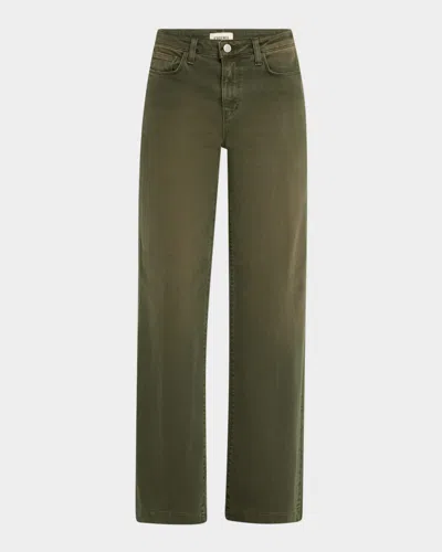 L Agence Scottie High-rise Wide-leg Jeans In Picholine
