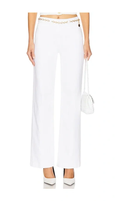 L Agence Scottie Wide Leg In Blanc
