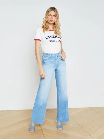 L Agence Scottie Wide-leg Jean In Bayview