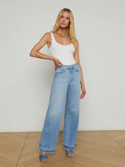 L Agence Scottie Wide-leg Jean In Zion