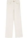 L Agence Scottie Wide-leg Jeans In White