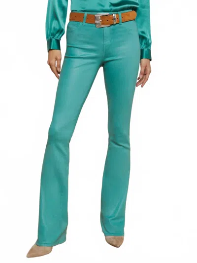 L Agence Selma Baby Bootcut Jean In Green Jasper