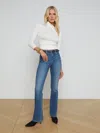 L Agence Lani Long Sleeve Top In Stanton