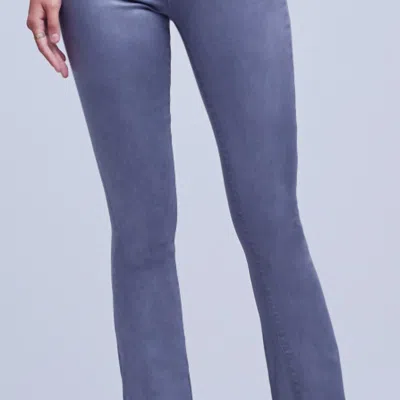 L Agence Selma High Rise Coated Pants In Gris Coated In Grey