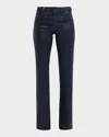 L Agence Selma High-rise Coated Sleek Baby Boot Jeans In Blue