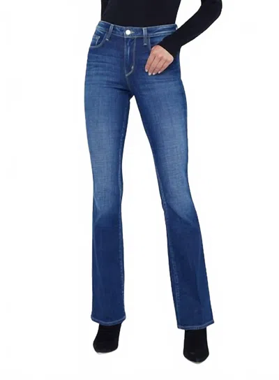L Agence Selma High Rise Sleek Baby Boot In Haven In Blue