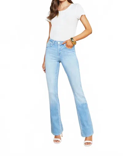 L Agence Selma High Rise Sleek Baby Boot Jeans In Bayview In Blue