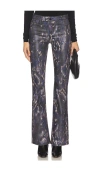 L Agence Selma Coated Bootcut Jean In Purple