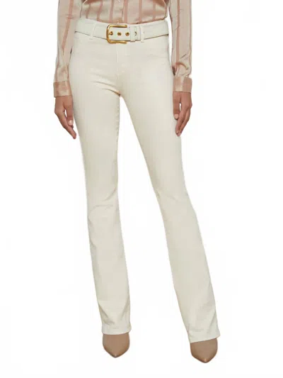 L Agence Selma High Rise Sleek Baby Bootcut Pants In French Vanilla In Multi