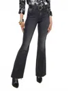 L Agence Sera High Rise Sneaker Flare Jean In Obsidian