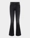 L Agence Sera High Rise Sneaker Flare Jeans In Obsidian