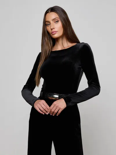 L'agence Seraphine Ls Boatnk Bdyst In Black