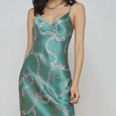 L Agence Seridie Dress In Green