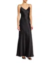 L Agence Serita Silk Charmeuse Maxi Slipdress In Champagne