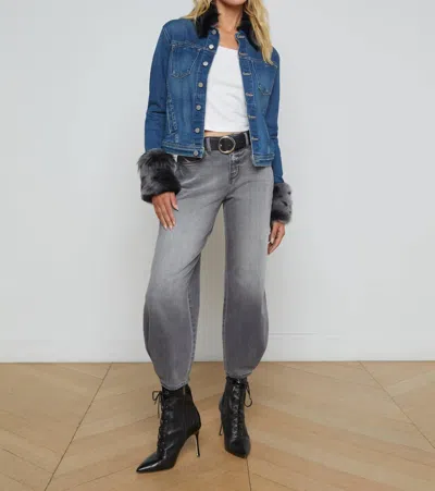 L Agence Shea Shearling Jacket In Authentique