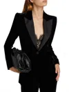 L Agence Sheila Structured Tux Blazer In Black In Black
