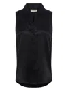 L Agence Sleeveless Blouse In Black