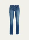 L'agence Sneeki Low-rise Sneaker Straight Jeans In Hasting