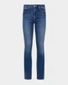 L Agence Sneeki Low-rise Sneaker Straight Jeans In Stanton