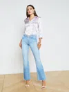 L'agence Sneeki Low-rise Straight-leg Jean In Bayview