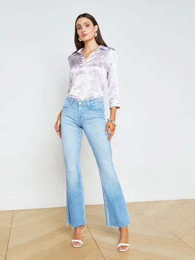L'agence Sneeki Low-rise Straight-leg Jean In Bayview
