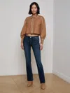 L'agence Sneeki Low-rise Straight-leg Jean In Blue