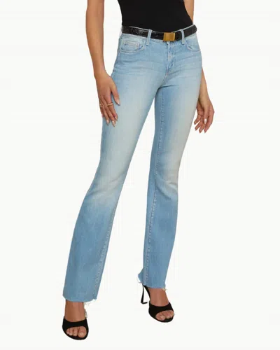 L Agence Sneeki Low Rise Straight Leg Jean In Essex In Blue