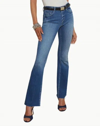 L Agence Sneeki Low Rise Straight Leg Jean In Palermo In Blue