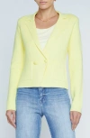 L AGENCE SOFIA COTTON BLEND CARDIGAN BLAZER