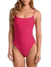 L AGENCE SOLIDS REMI ONE-PIECE SWIMSUIT IN BERRY