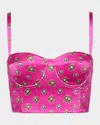 L Agence Southwestern Geometric Sonya Bralette In Pink