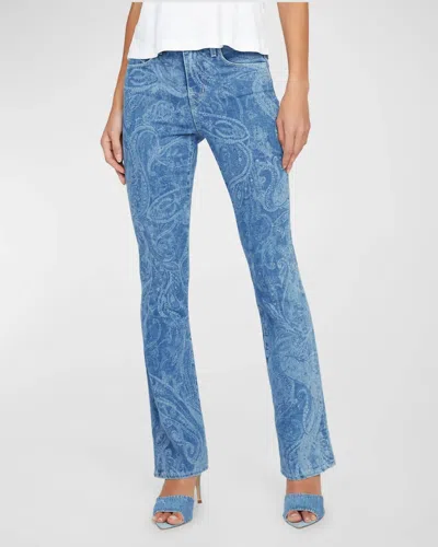 L AGENCE STASSI BOOT CUT JEANS IN MEDIUM WASH