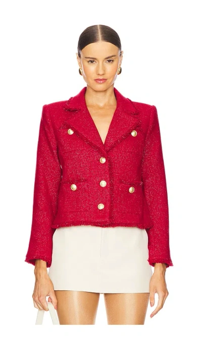 L AGENCE SYLVIA COLLARED JACKET