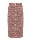 L Agence Tai Tweed Midi Skirt