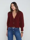 L Agence Talulla Cardigan In Syrah