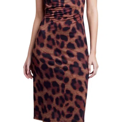 L Agence Tami Dress In Brown