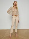 L AGENCE TATI COATED BOOTCUT JEAN