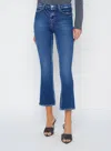 L Agence L'agence Tati High Waist Crop Micro Bootcut Jeans In Multi