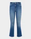 L Agence Tati High-rise Cropped Micro Bootcut Jeans In Ithaca