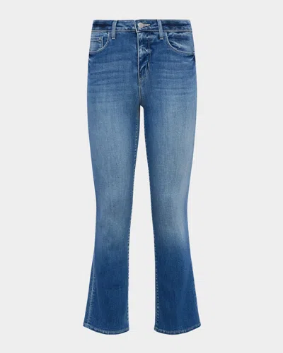 L Agence Tati High-rise Cropped Micro Bootcut Jeans In Ithaca
