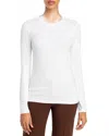 L'agence Tess Long Sleeve Tee In White
