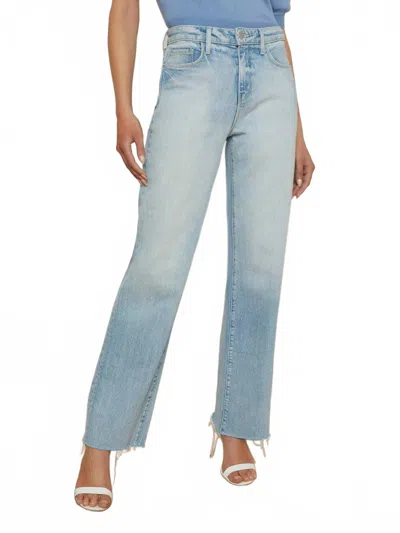L Agence Tiana High Rise Wide Leg Jean In Porter In Blue