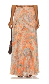 L'agence Torin Pleated Maxi Skirt