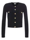 L Agence Toulouse Cardigan In Black