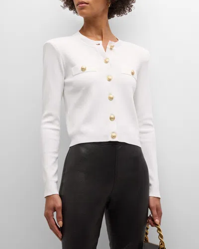 L AGENCE TOULOUSE BUTTON-DOWN CARDIGAN